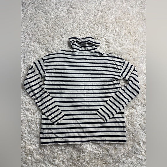 J.Crew Striped Boxy Turtleneck Size Small - Picture 5 of 6